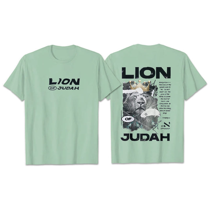 Christianartworkshop T-Shirt aus Baumwolle mit Löwe von Juda