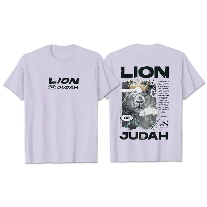 Christianartworkshop T-Shirt aus Baumwolle mit Löwe von Juda