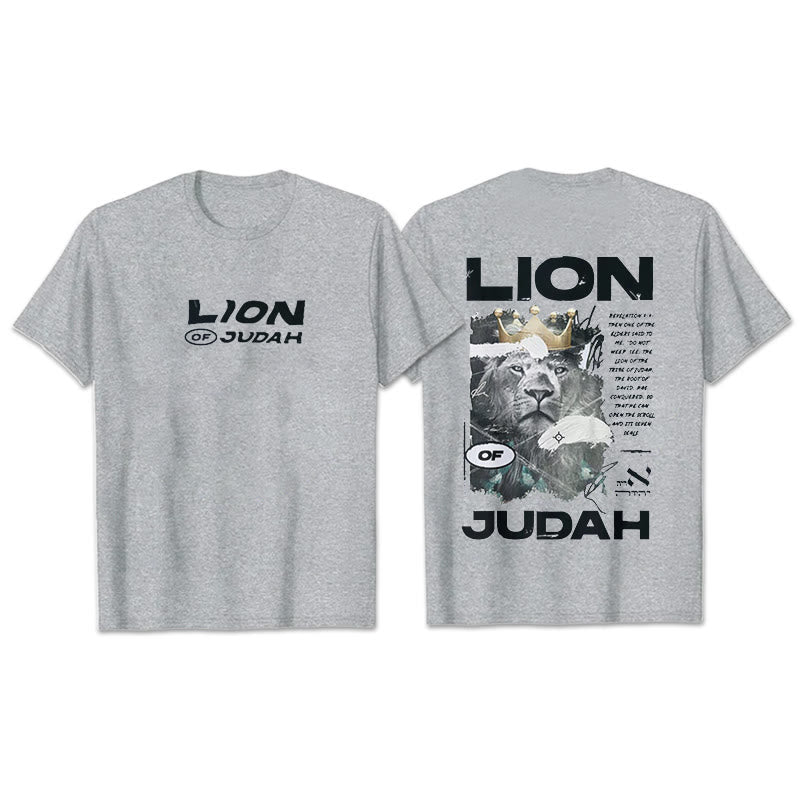Christianartworkshop T-Shirt aus Baumwolle mit Löwe von Juda