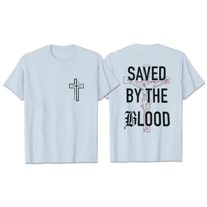 Christianartworkshop „Saved By The Lord“ Baumwoll-T-Shirt - image 18