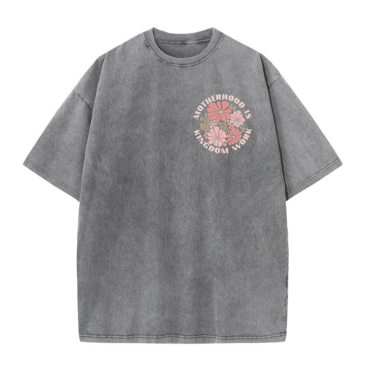 Christianartworkshop Unisex-T-Shirt mit Aufschrift „Motherhood Is Kingdom Work“, gewaschen - image 13
