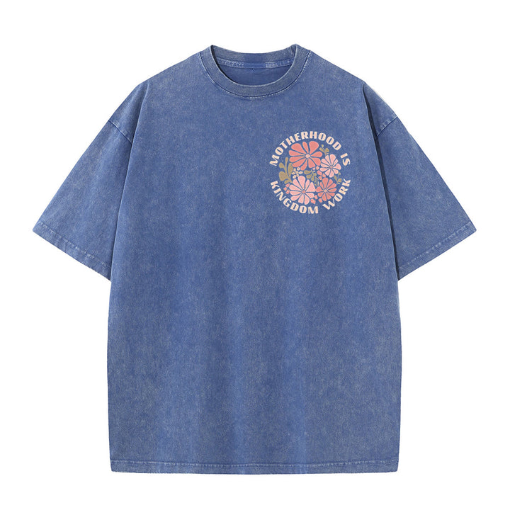 Christianartworkshop Unisex-T-Shirt mit Aufschrift „Motherhood Is Kingdom Work“, gewaschen - image 19