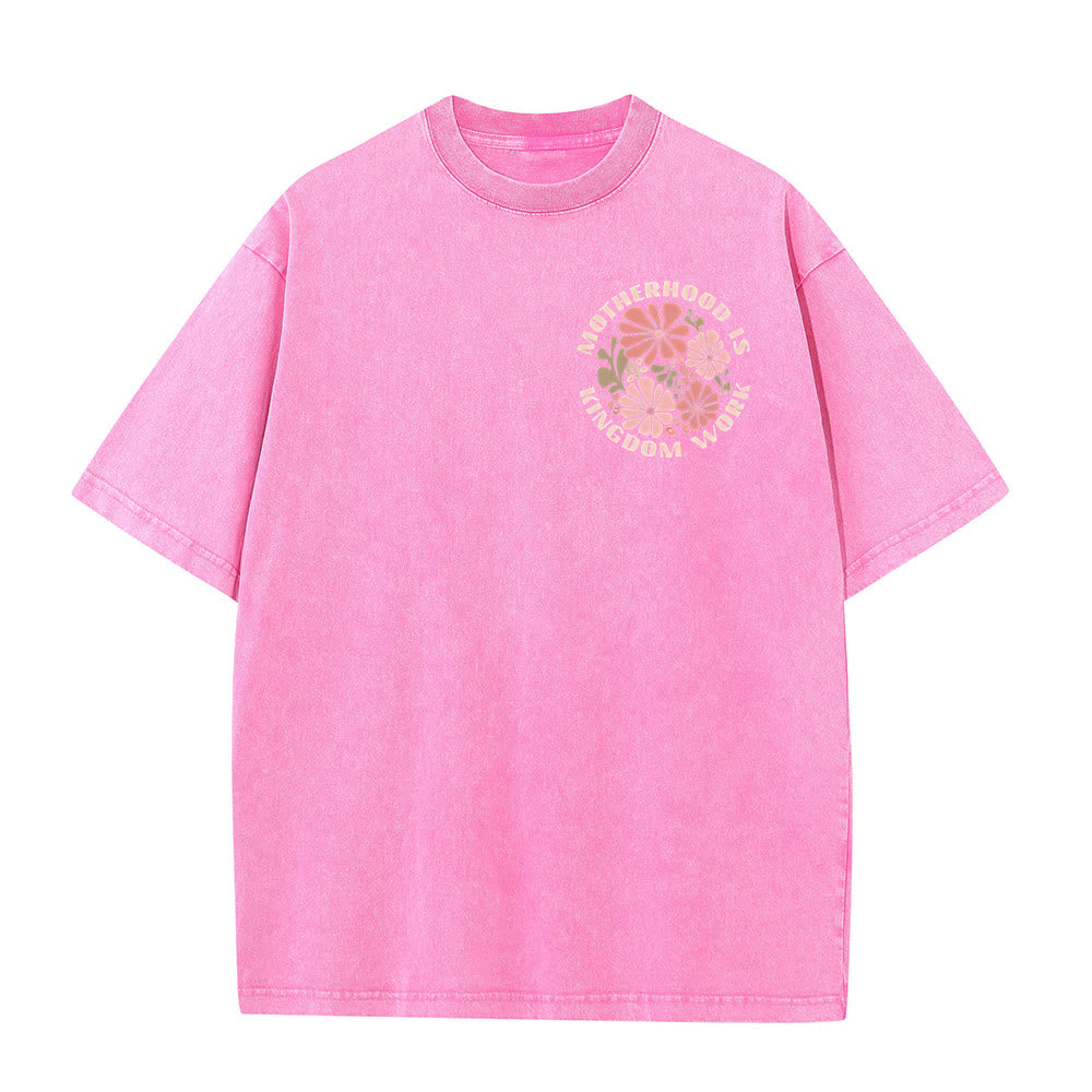 Christianartworkshop Unisex-T-Shirt mit Aufschrift „Motherhood Is Kingdom Work“, gewaschen - image 17