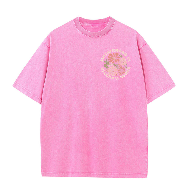 Christianartworkshop Unisex-T-Shirt mit Aufschrift „Motherhood Is Kingdom Work“, gewaschen - image 17