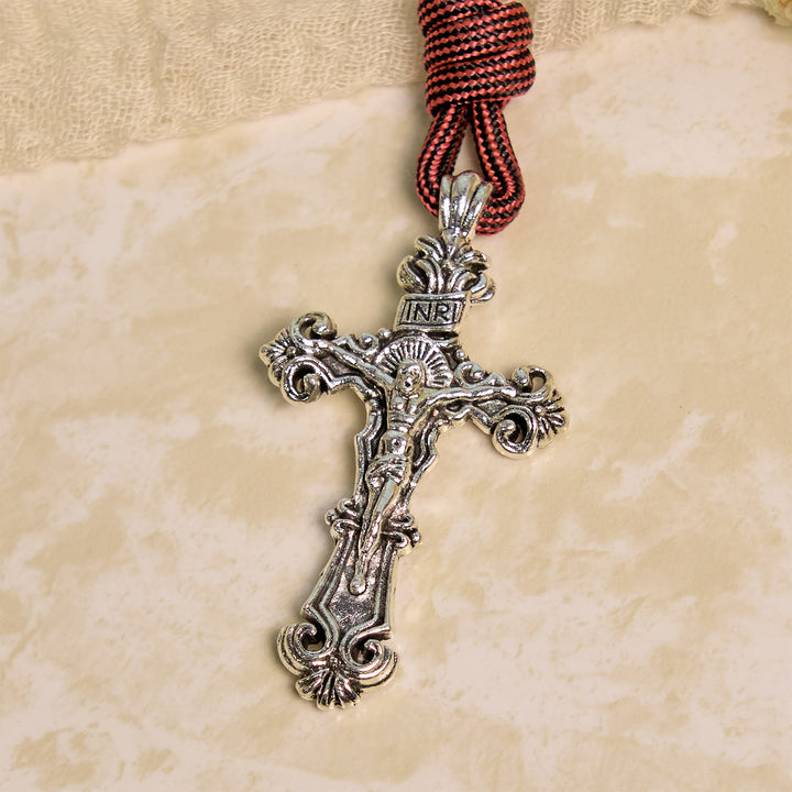 Christianartworkshop Tragbarer Paracord-Taschenrosenkranz für jeden Ort mit Kruzifix und Hl. Benedikt: Glaube für jeden Ort - image 8