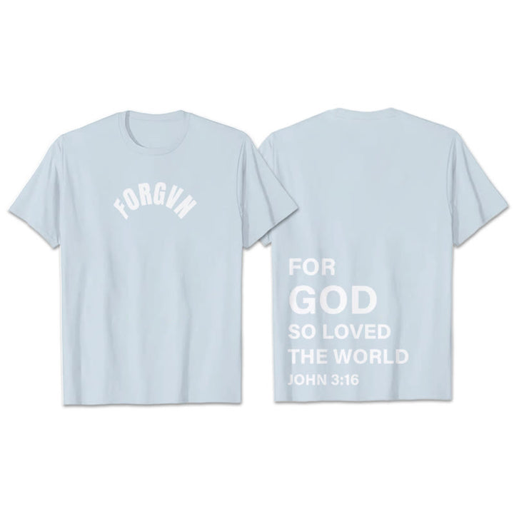 Christianartworkshop Forgvn T-Shirt - Hellblau - 2XL - image 14