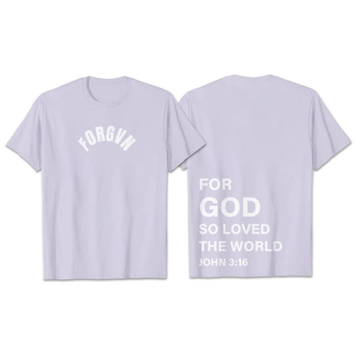 Christianartworkshop Forgvn T-Shirt - Lila - 2XL - image 20