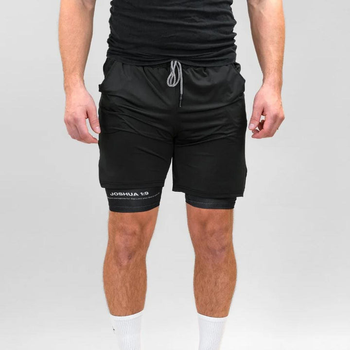 Christianartworkshop Joshua 1:9 Löwen-Performance-Shorts
