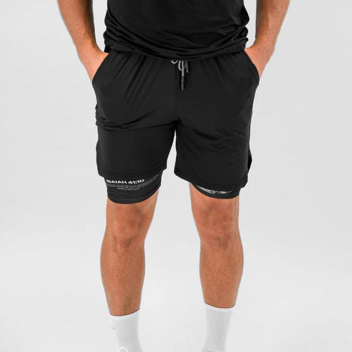 Christianartworkshop Jesaja 41:10 Engel & Teufel Performance Shorts