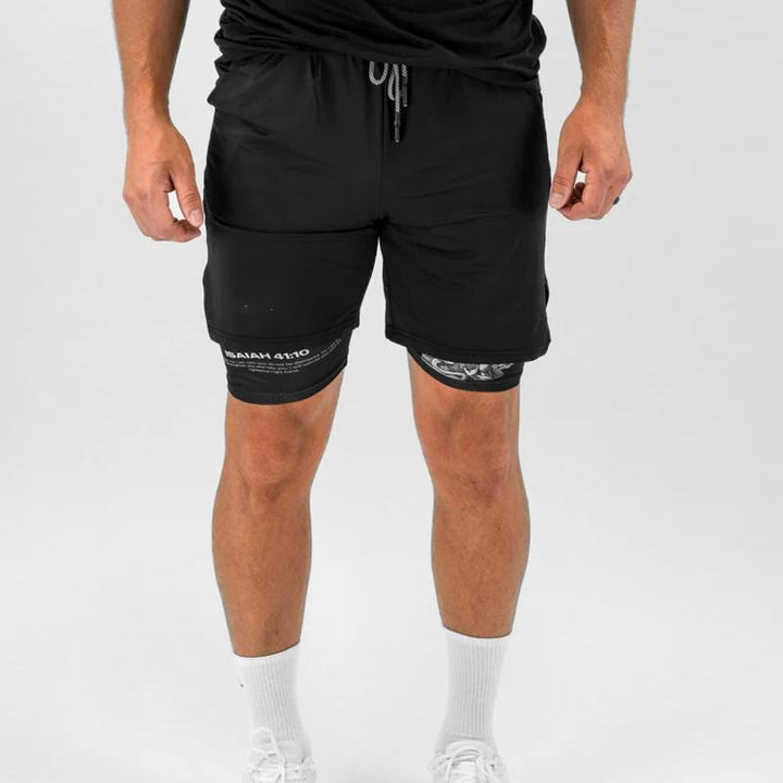 Christianartworkshop Jesaja 41:10 Engel & Teufel Performance Shorts
