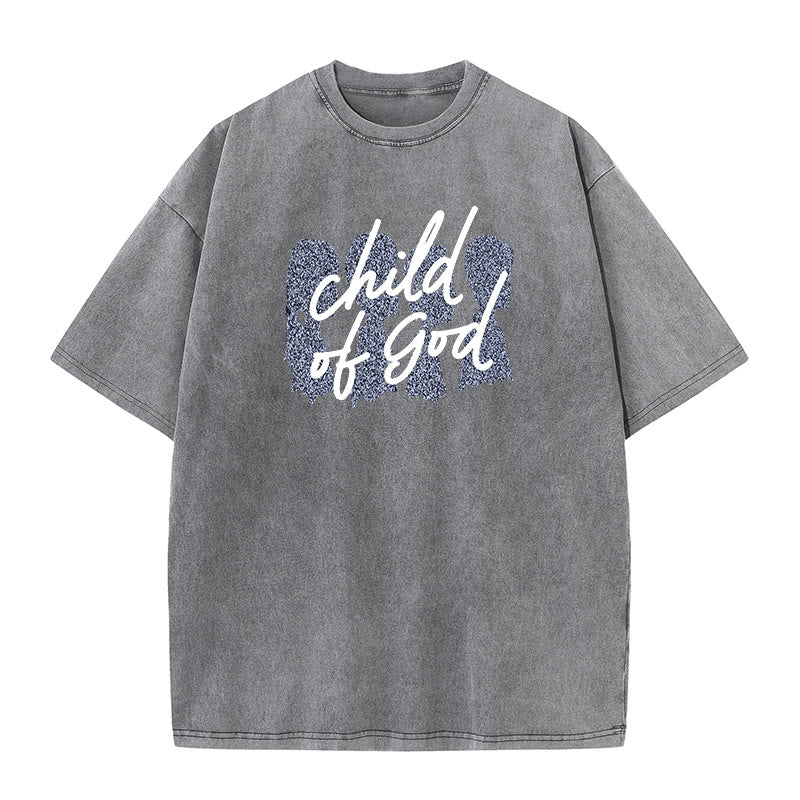 Christianartworkshop Unisex-T-Shirt mit Aufschrift „Child of God“ - Grau - 5XL - image 6