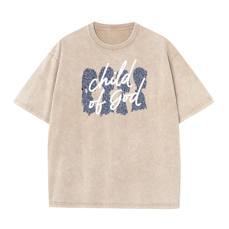 Christianartworkshop Unisex-T-Shirt mit Aufschrift „Child of God“ - Aprikose - 5XL - image 8