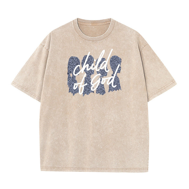 Christianartworkshop Unisex-T-Shirt mit Aufschrift „Child of God“ - Aprikose - 5XL - image 8