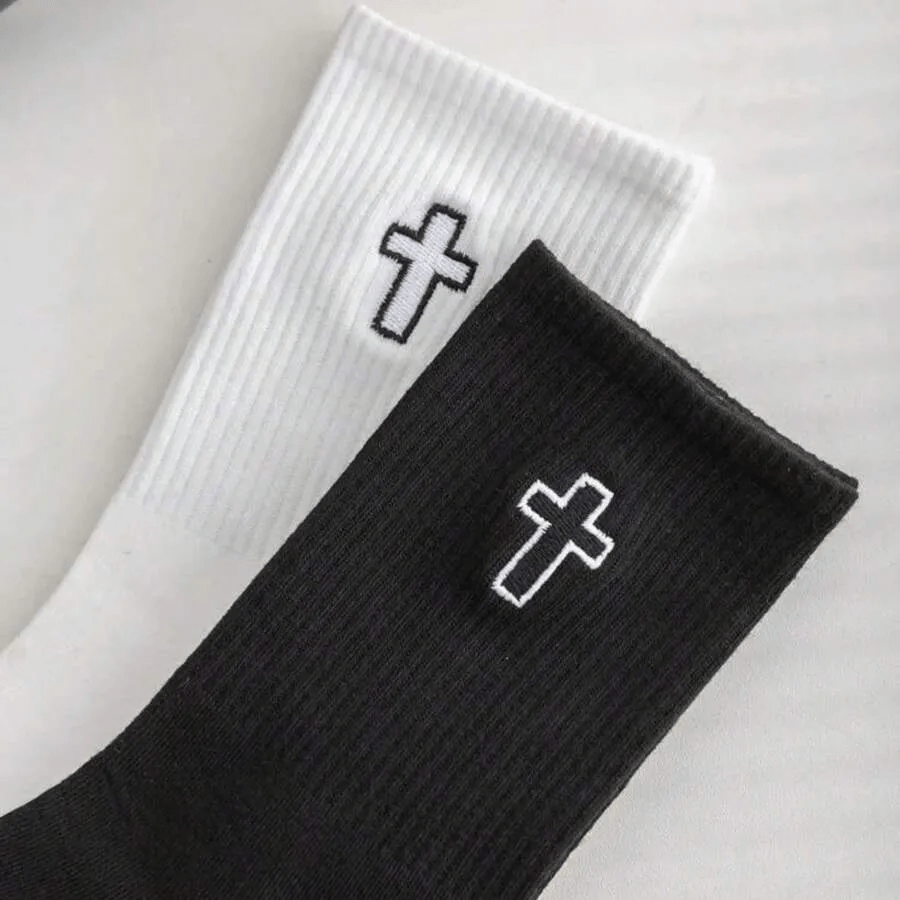 Christianartworkshop Heiliges Kreuz Socken: Gehen Sie mit spiritueller Gnade - image 2