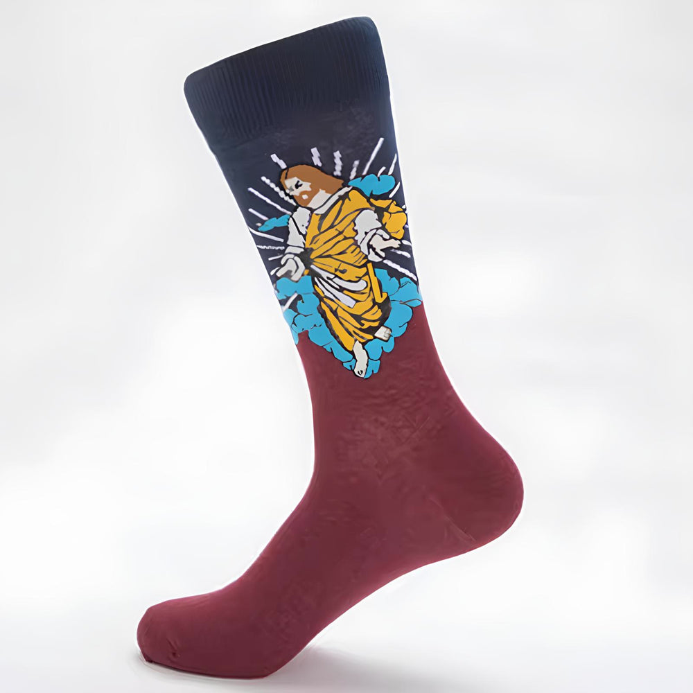 Christianartworkshop Unisex-Socken mit Aufschrift „He Has Rise Blessed Jesus“: Gnade für jeden Schritt - image 2