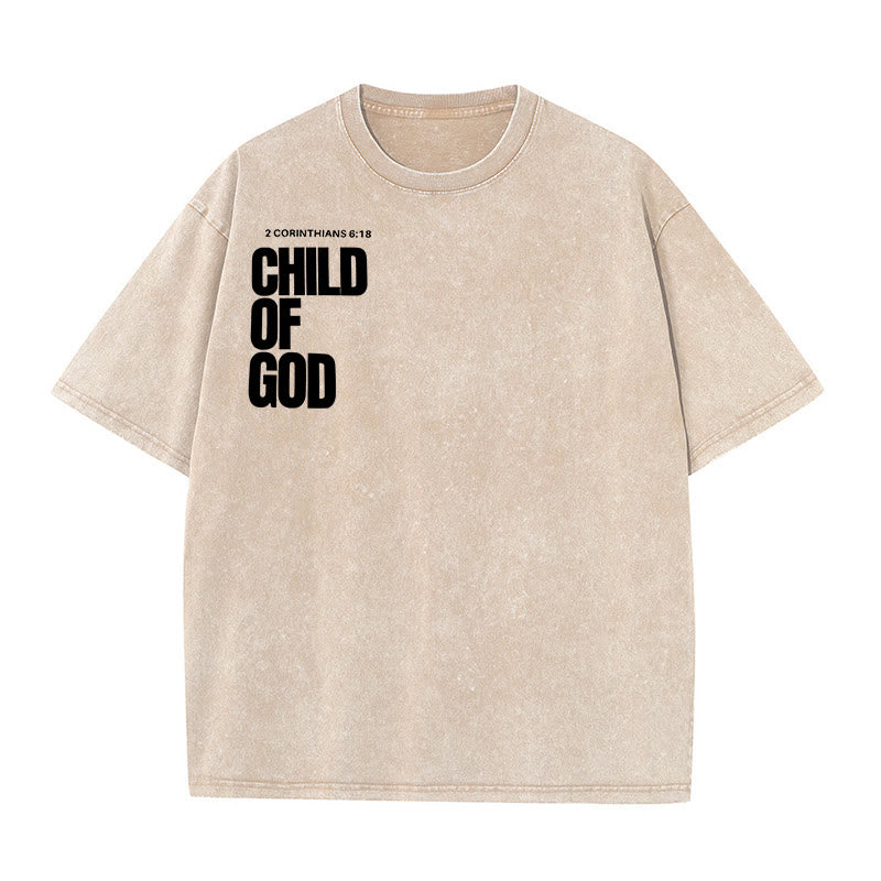 Christianartworkshop Minimalistisches Child of God Unisex Washed T-Shirt: Mutiger Glaube an sauberes Design - image 14