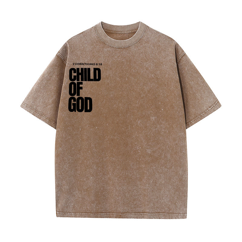 Christianartworkshop Minimalistisches Child of God Unisex Washed T-Shirt: Mutiger Glaube an sauberes Design - image 16