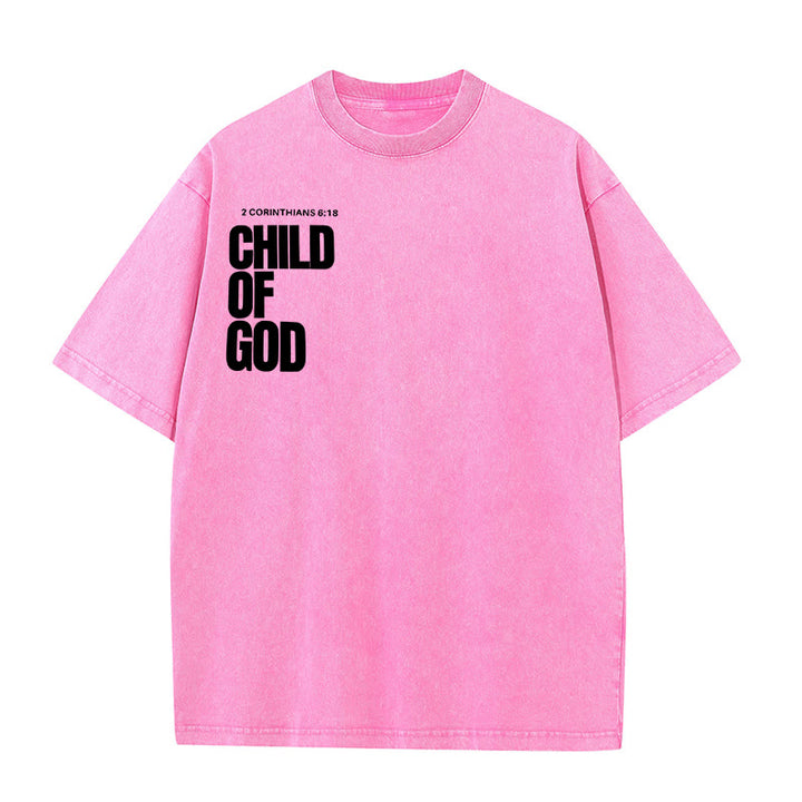 Christianartworkshop Minimalistisches Child of God Unisex Washed T-Shirt: Mutiger Glaube an sauberes Design - image 20