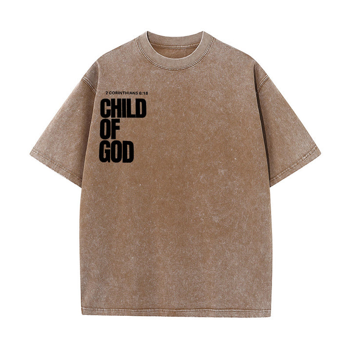 Christianartworkshop Minimalistisches Child of God Unisex Washed T-Shirt: Mutiger Glaube an sauberes Design - image 17
