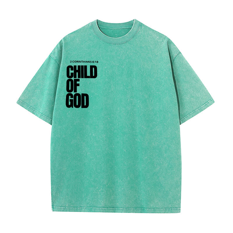 Christianartworkshop Minimalistisches Child of God Unisex Washed T-Shirt: Mutiger Glaube an sauberes Design - image 18