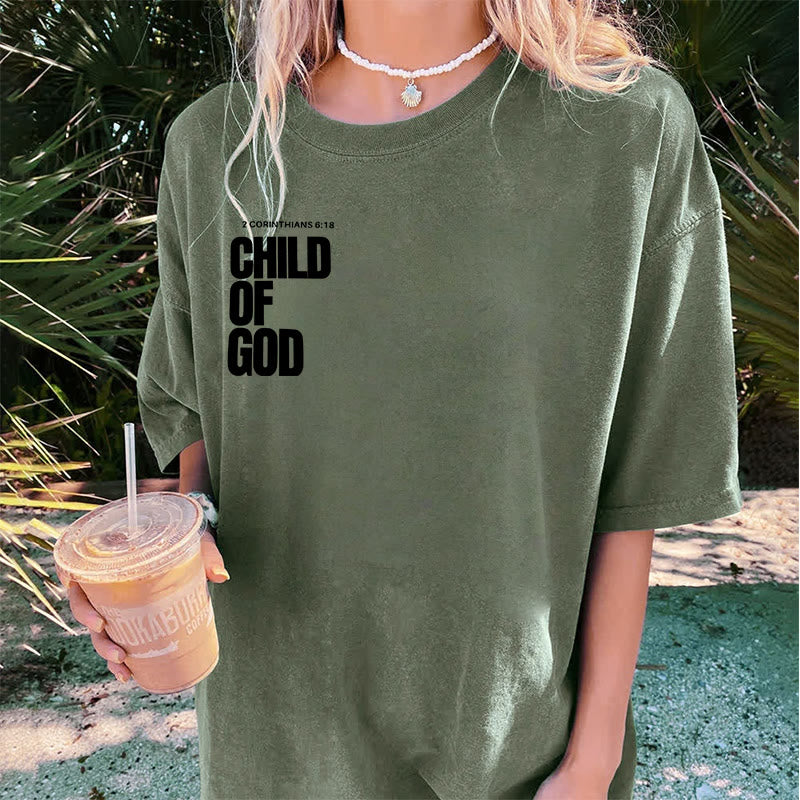 Christianartworkshop Minimalistisches Child of God Unisex Washed T-Shirt: Mutiger Glaube an sauberes Design - image 6