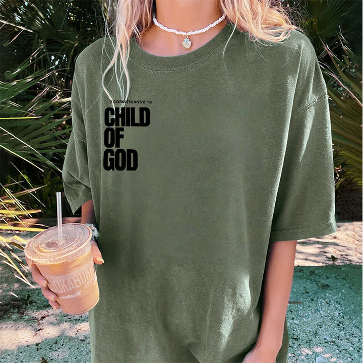 Christianartworkshop Minimalistisches Child of God Unisex Washed T-Shirt: Mutiger Glaube an sauberes Design - image 7
