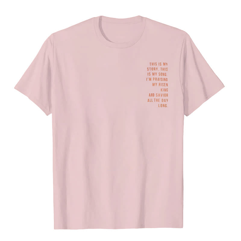 Christianartworkshop Das ist meine Geschichte, das ist mein Lied Grafik T-Shirt