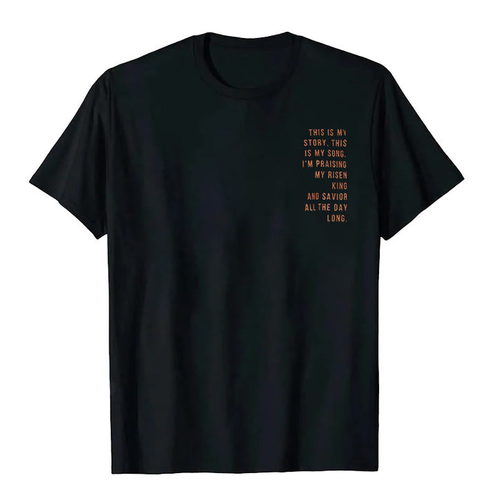 Christianartworkshop Das ist meine Geschichte, das ist mein Lied Grafik T-Shirt