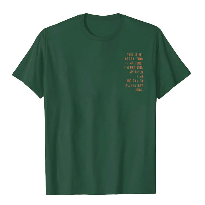 Christianartworkshop Das ist meine Geschichte, das ist mein Lied Grafik T-Shirt
