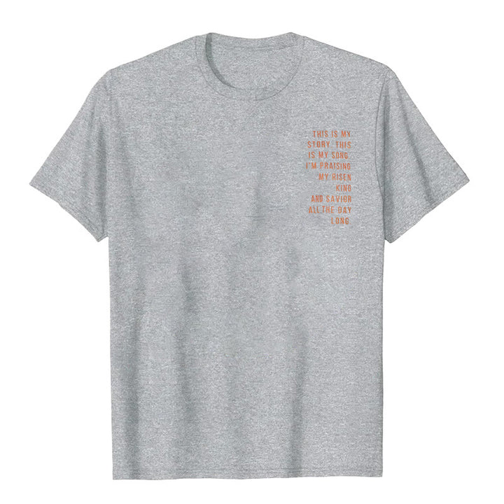 Christianartworkshop Das ist meine Geschichte, das ist mein Lied Grafik T-Shirt