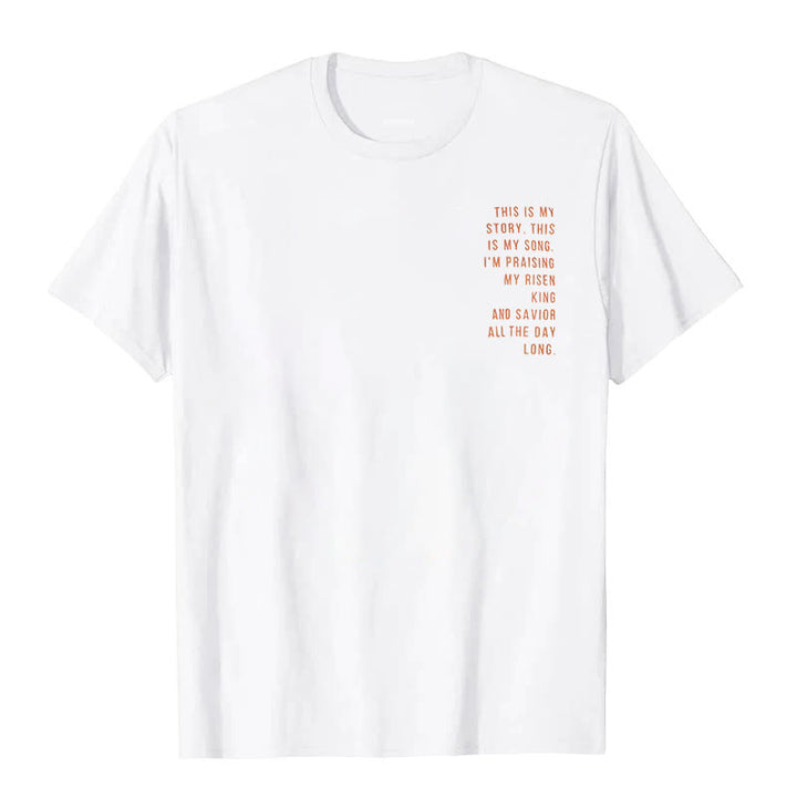 Christianartworkshop Das ist meine Geschichte, das ist mein Lied Grafik T-Shirt