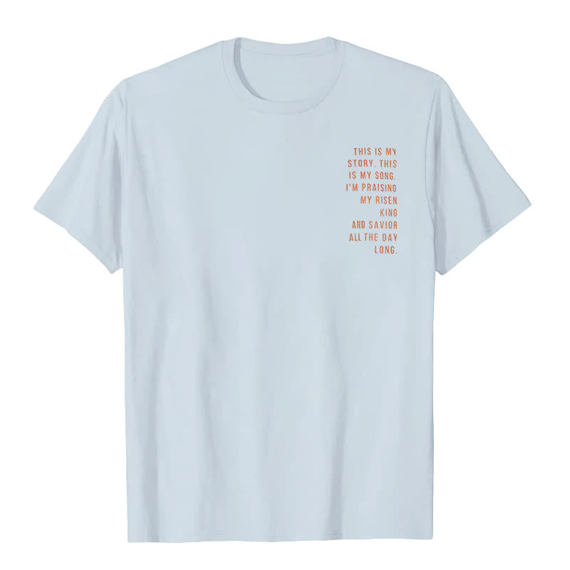 Christianartworkshop Das ist meine Geschichte, das ist mein Lied Grafik T-Shirt - image 19