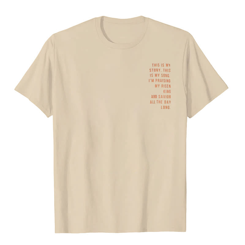Christianartworkshop Das ist meine Geschichte, das ist mein Lied Grafik T-Shirt