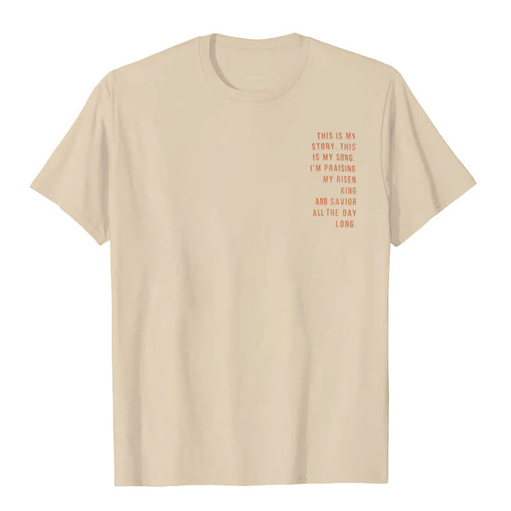 Christianartworkshop Das ist meine Geschichte, das ist mein Lied Grafik T-Shirt