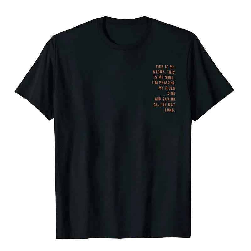 Christianartworkshop „This is My Story, This is My Song“ Grafik-T-Shirt - image 25