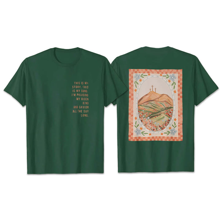 Christianartworkshop Das ist meine Geschichte, das ist mein Lied Grafik T-Shirt