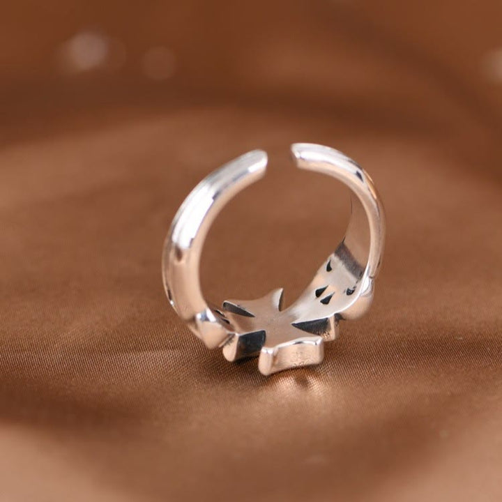 Minimalistischer, verstellbarer Malteserkreuz-Ring aus 925er Silber von Christianartworkshop: Kostbares Erbstück des Glaubens - image 5