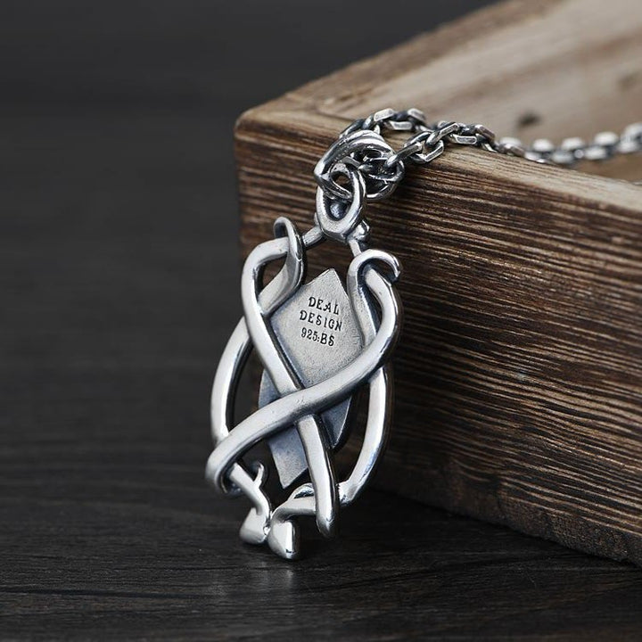 Christianartworkshop 925 Sterling Silber Panzerkreuz-Anhänger mit goldenem Kern, Heiliges Wappen, Halskette: Schild der Gnade - image 4