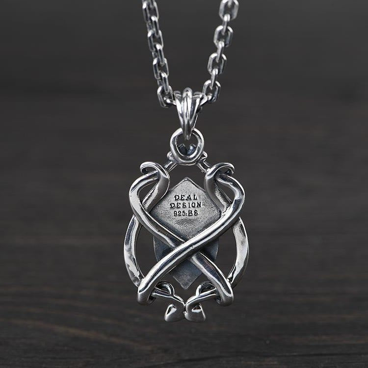 Christianartworkshop 925 Sterling Silber Panzerkreuz-Anhänger mit goldenem Kern, Heiliges Wappen, Halskette: Schild der Gnade - image 3