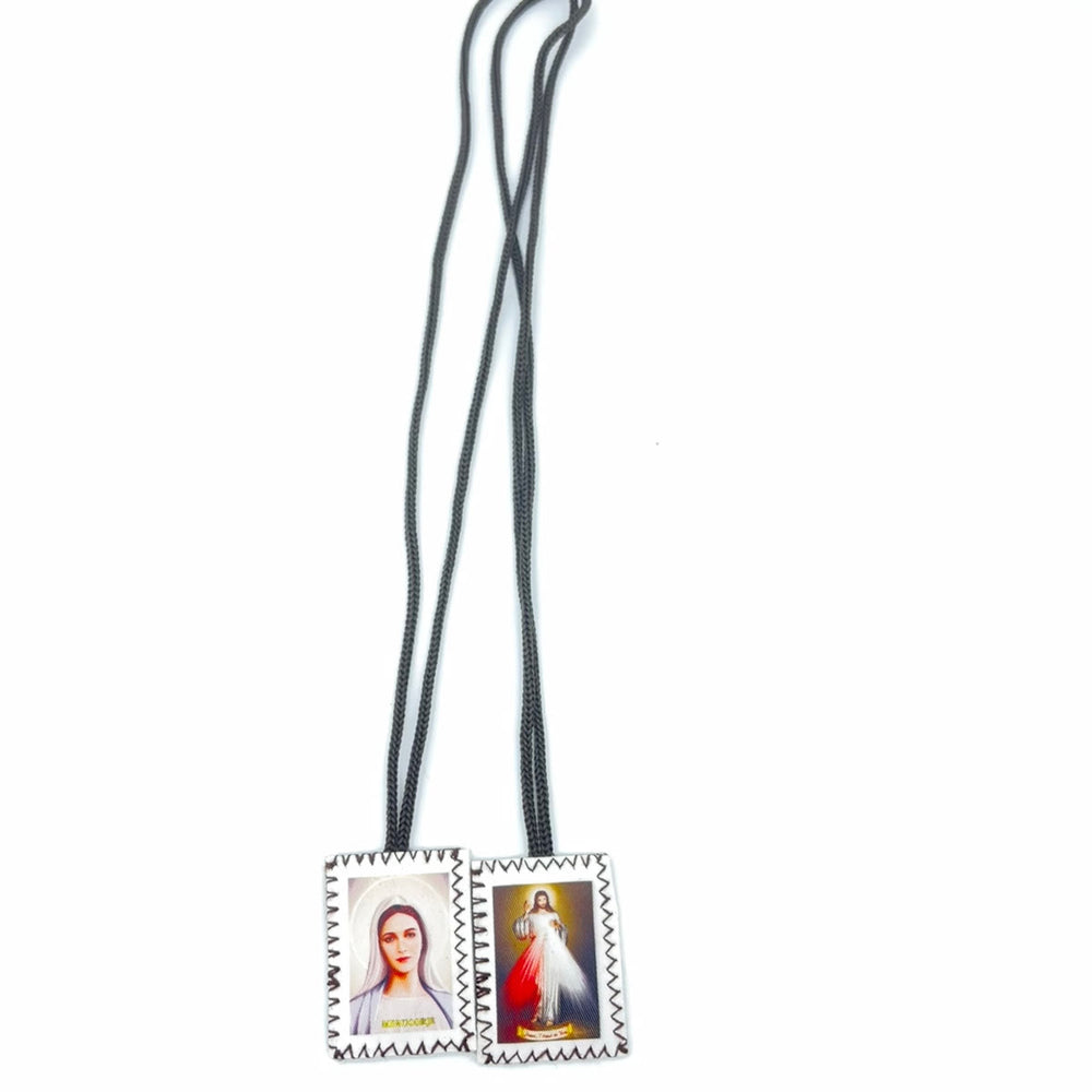 Christianartworkshop Doppelseitiges Skapulier des Heiligen Herzens und der Jungfrau Maria: Eine doppelte Hingabe an Jesus und Maria - image 2
