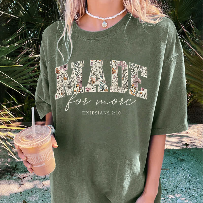 Christianartworkshop – Gewaschenes T-Shirt „Made for More“