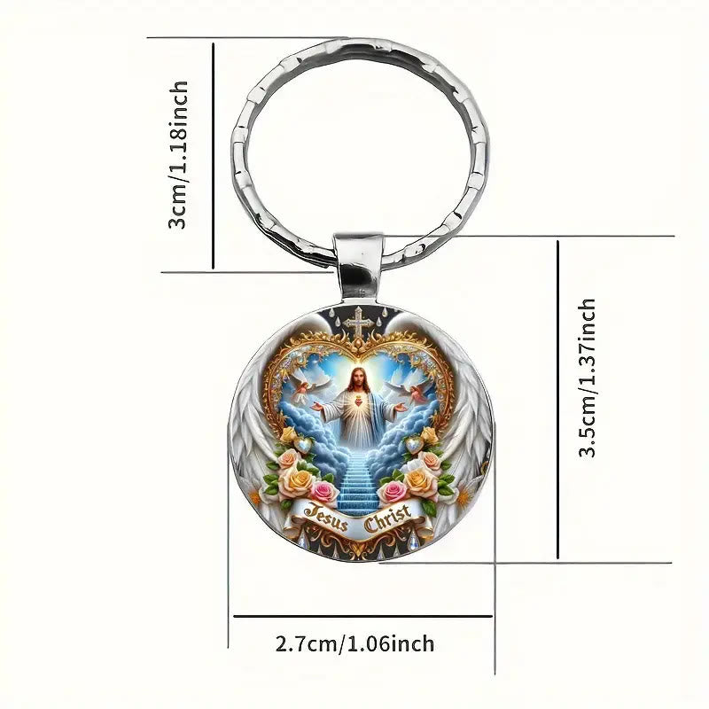 Christianartworkshop Schlüsselanhänger mit dem Symbol des himmlischen Reichs Jesus Christus: Zeichen des Glaubens und ätherisches Handwerk - image 6