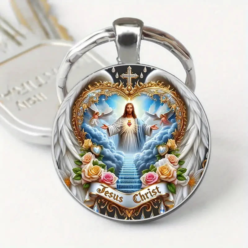 Christianartworkshop Schlüsselanhänger mit dem Symbol des himmlischen Reichs Jesus Christus: Zeichen des Glaubens und ätherisches Handwerk - image 2