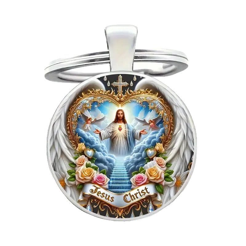 Christianartworkshop Schlüsselanhänger mit dem Symbol des himmlischen Reichs Jesus Christus: Zeichen des Glaubens und ätherisches Handwerk - image 5