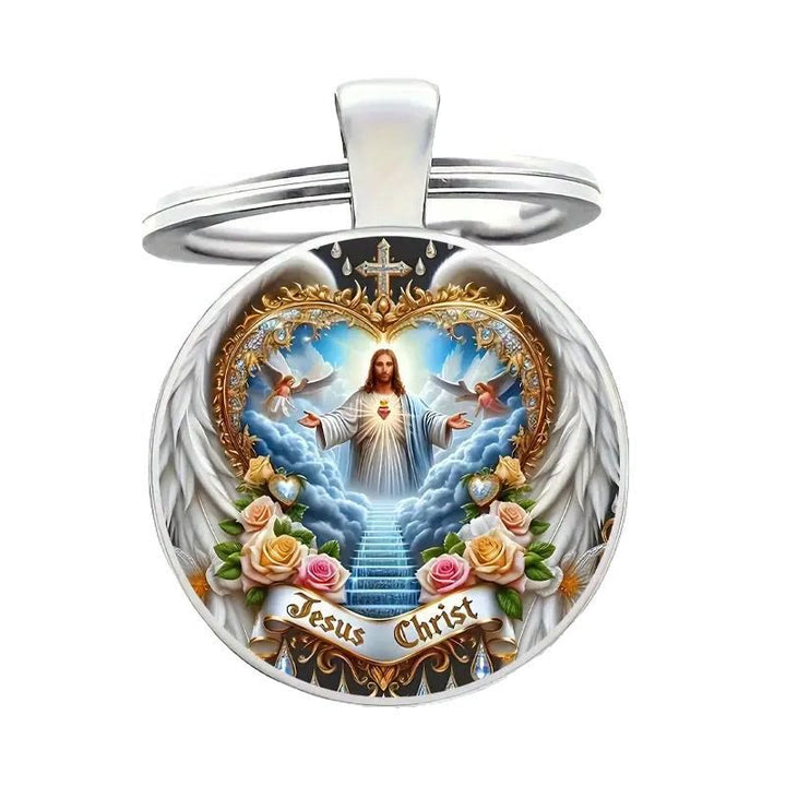 Christianartworkshop Schlüsselanhänger mit dem Symbol des himmlischen Reichs Jesus Christus: Zeichen des Glaubens und ätherisches Handwerk - image 5