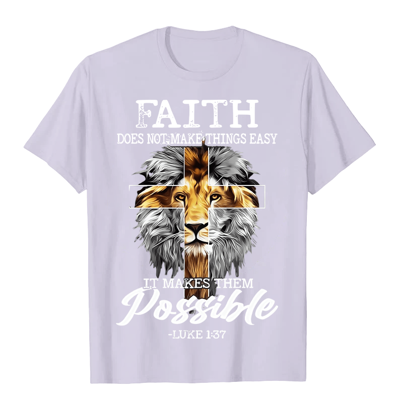 Christianartworkshop Religiöses Löwenkreuz-Motiv Unisex-T-Shirt - Lila - 2XL - image 7