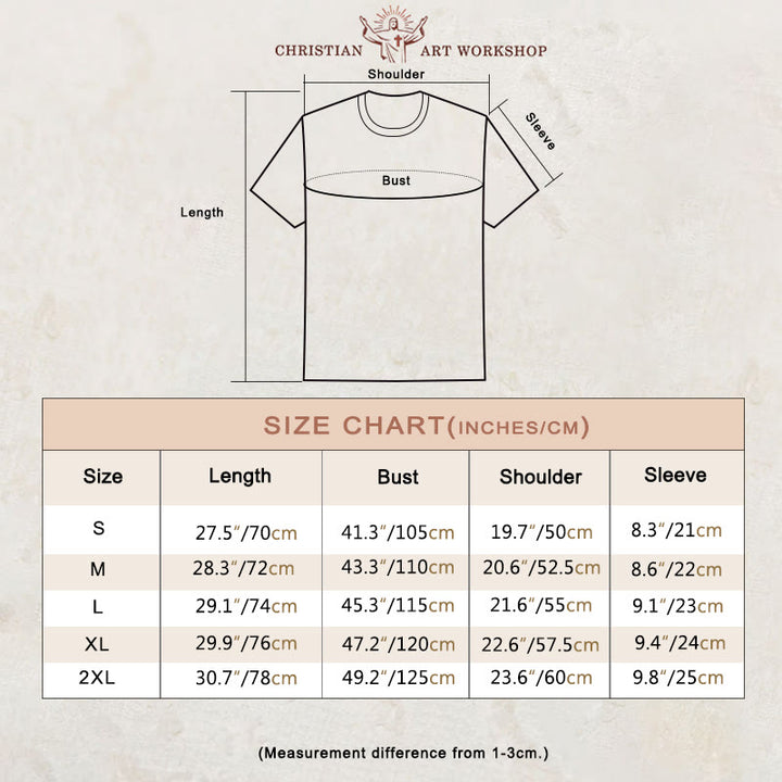 Christianartworkshop Religiöses Jesus-Verzeihen-Dornenkrone-Kreuz-Unisex-T-Shirt - image 3