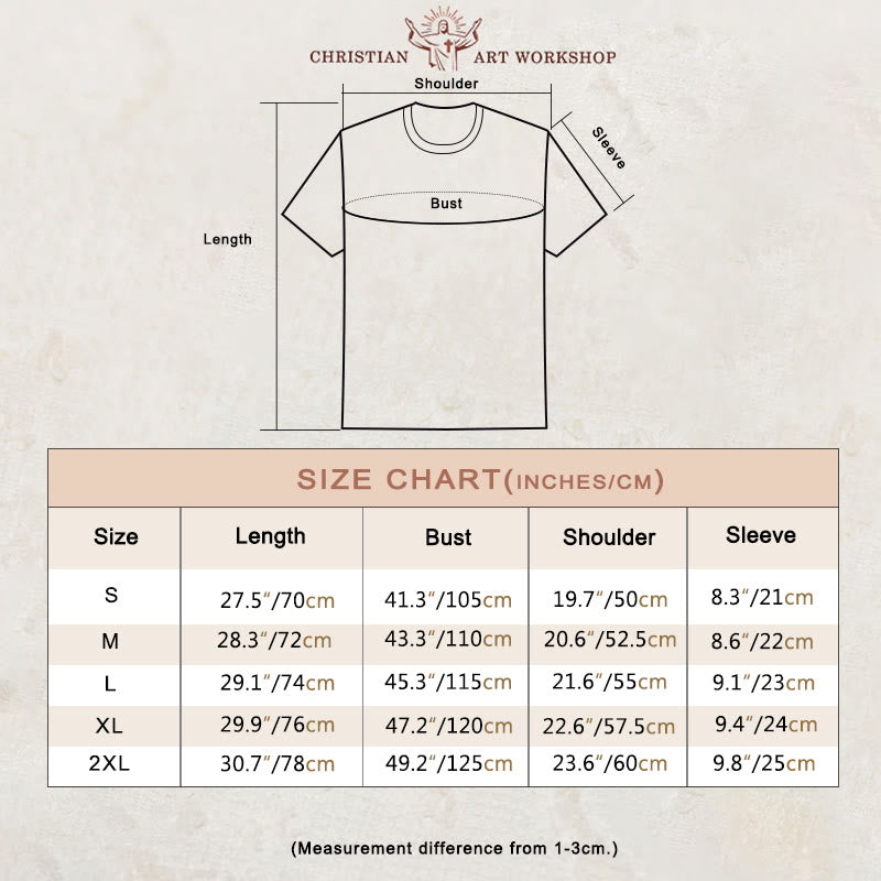 Christianartworkshop Religiöser Glaube Löwe Kreuz Grafik Unisex T-Shirt