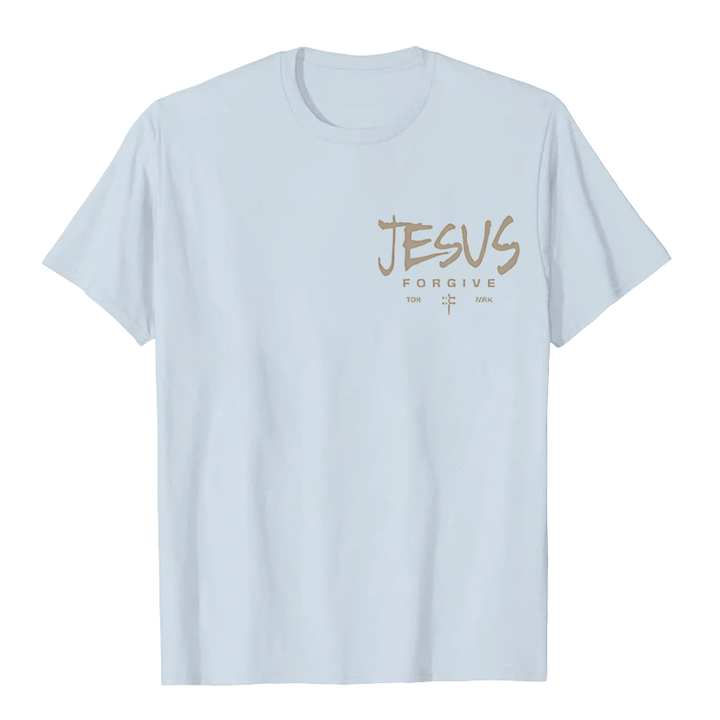 Christianartworkshop Religiöses Jesus-Vergebungs-Dornenkronen-Kreuz-Unisex-T-Shirt - image 1