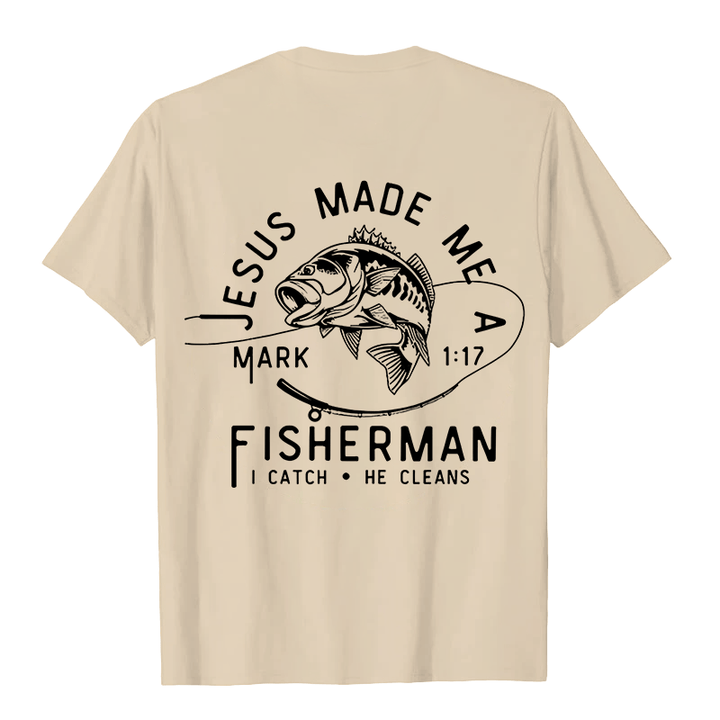Christianartworkshop Jesus machte mich zum Fischer Markus 1:17 Unisex T-Shirt
